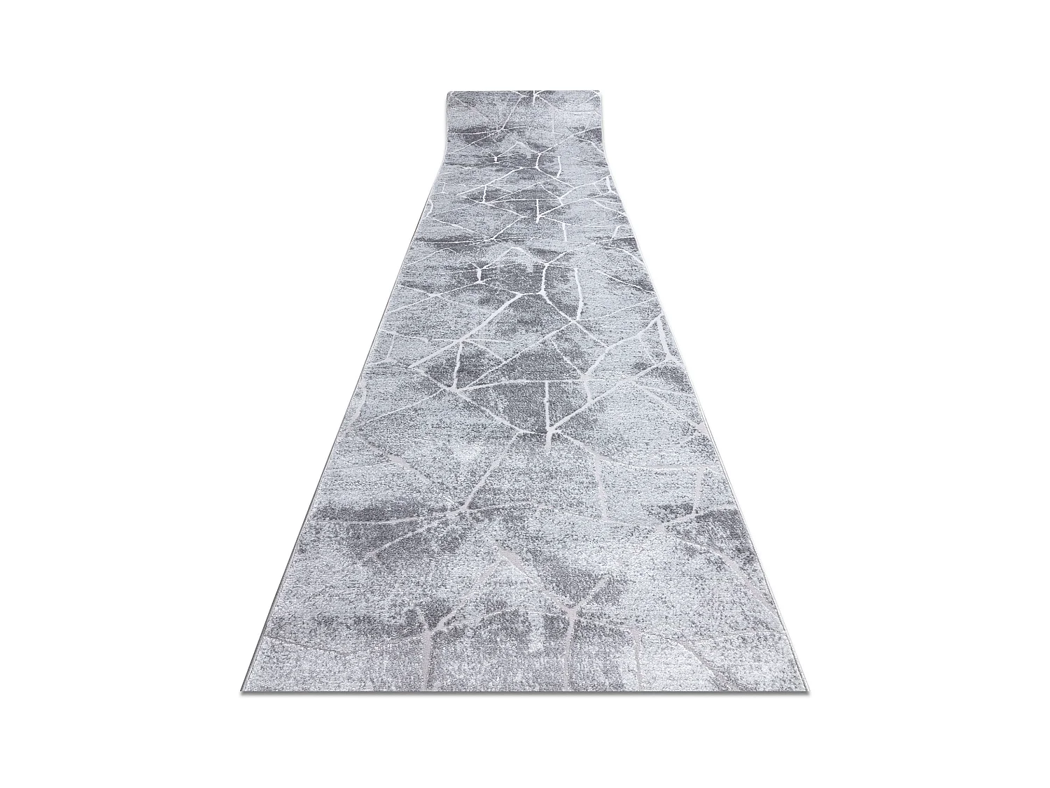 Passatoia Structural MEFE 2783 Marmo due livelli di pile grigio  120x820 cm