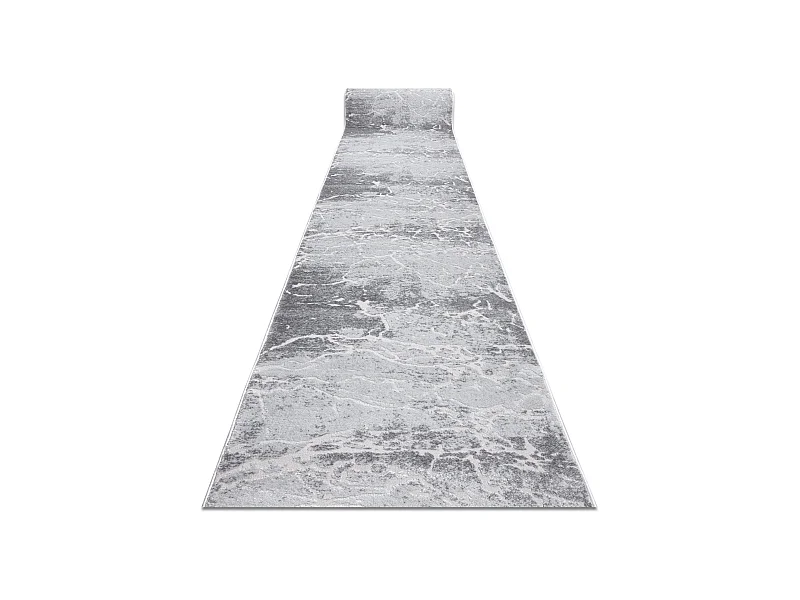 Läufer Strukturell MEFE 6182 zwei Ebenen aus Vlies grau 100x150 cm