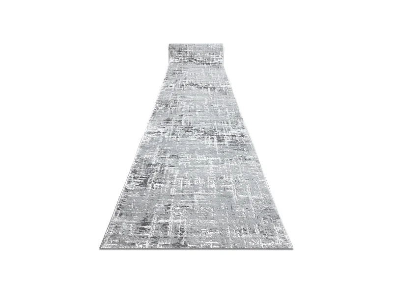 Läufer Strukturell MEFE 8722 zwei Ebenen aus Vlies grau / weiß 120x240 cm