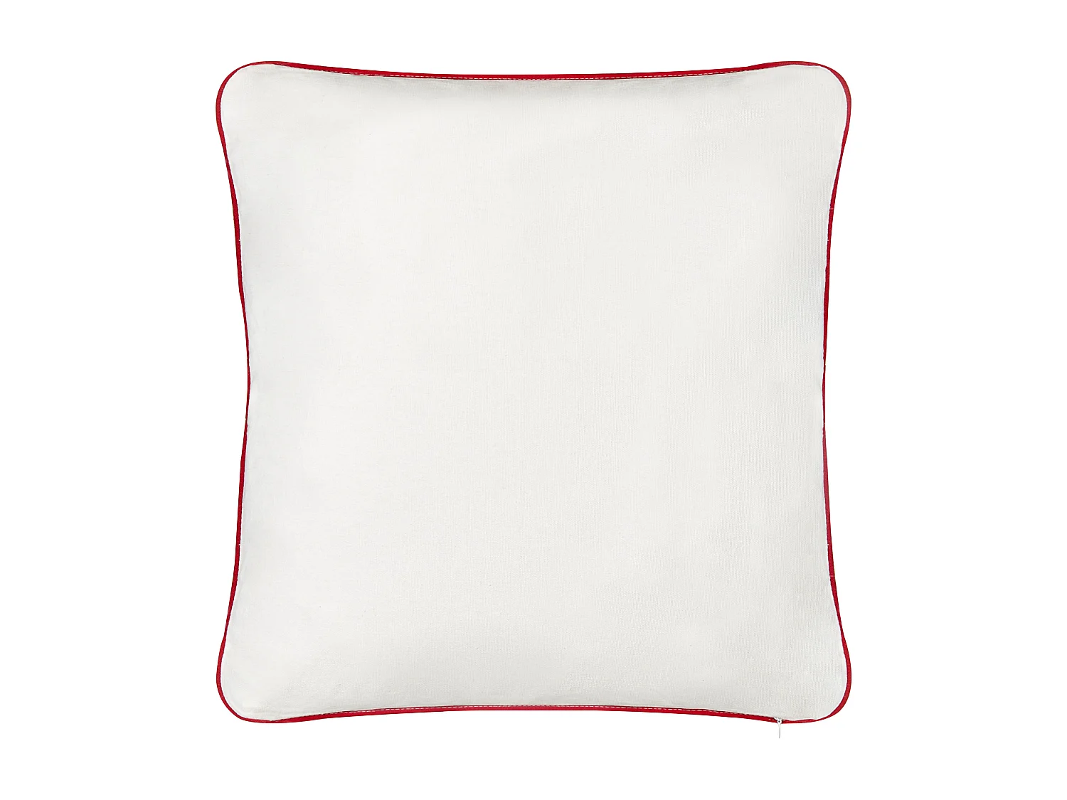 Lot de 2 coussins décoratifs PERIWINKLE Coton 45 x 45 cm Blanc Motif en forme de cœur