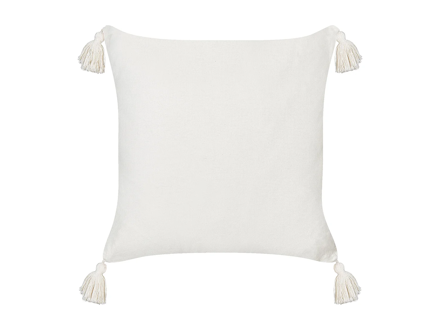 Conjunto de 2 almofadas decorativas BANKSIA Algodão 45 x 45 cm Vermelho Às riscas