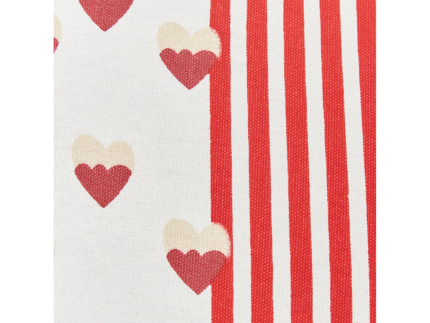 Lot de 2 coussins décoratifs BANKSIA Coton 45 x 45 cm Rouge À rayure