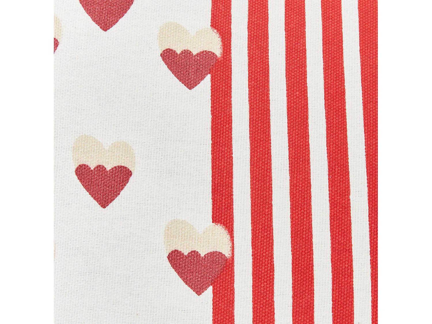 Lot de 2 coussins décoratifs BANKSIA Coton 45 x 45 cm Rouge À rayure