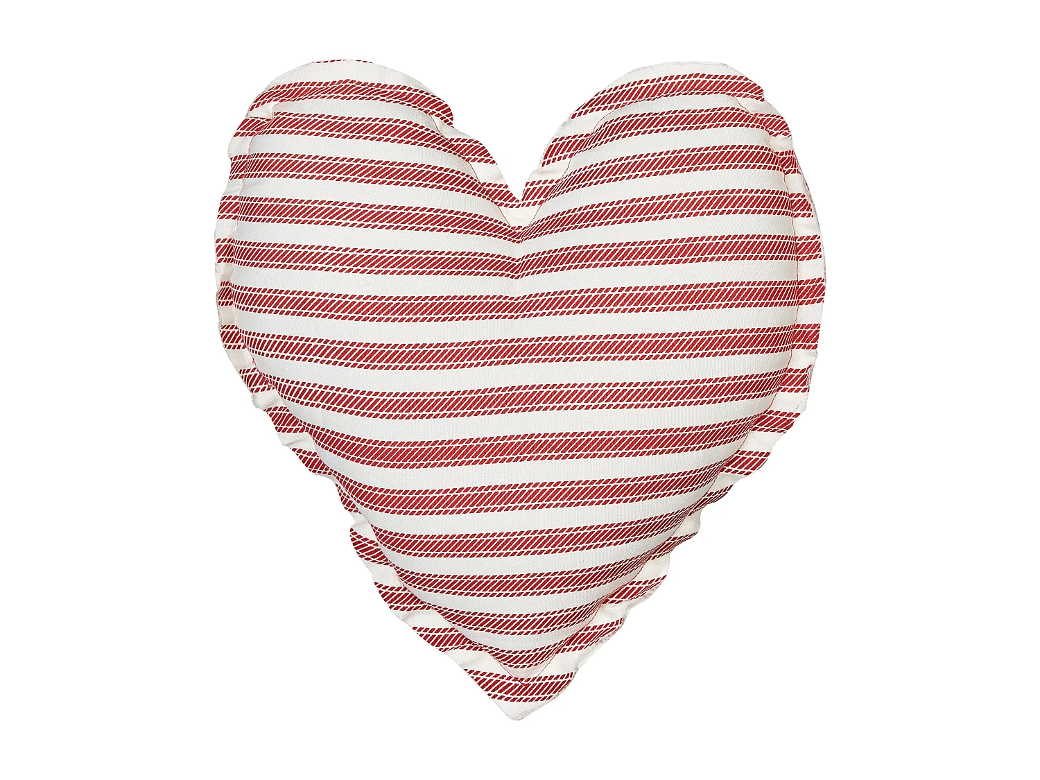 Conjunto de 2 almofadas decorativas RUBIA Algodão 45 x 45 cm Vermelho Às riscas