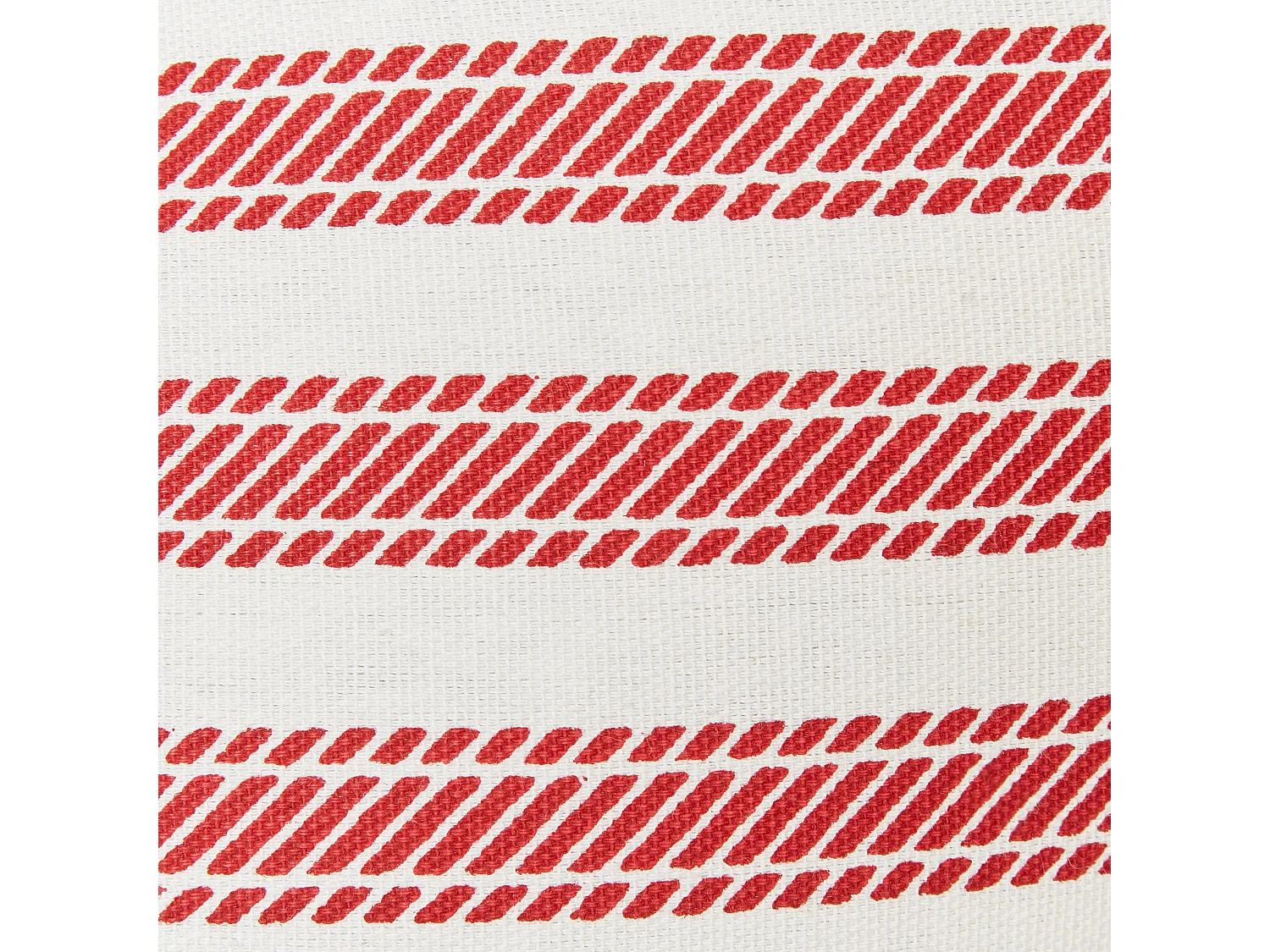 Lot de 2 coussins décoratifs RUBIA Coton 45 x 45 cm Rouge À rayure