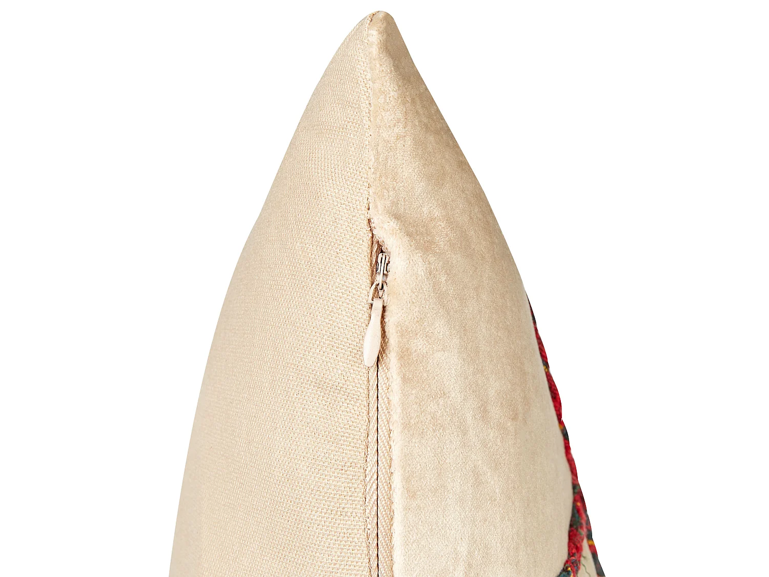 Set di 2 cuscini ROTALA Cotone 45 x 45 cm Beige Scritta