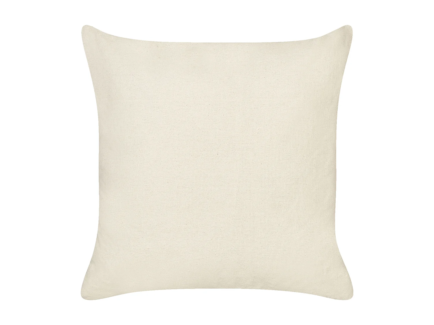 Set di 2 cuscini PLUMERIA Cotone 45 x 45 cm Beige Scritta