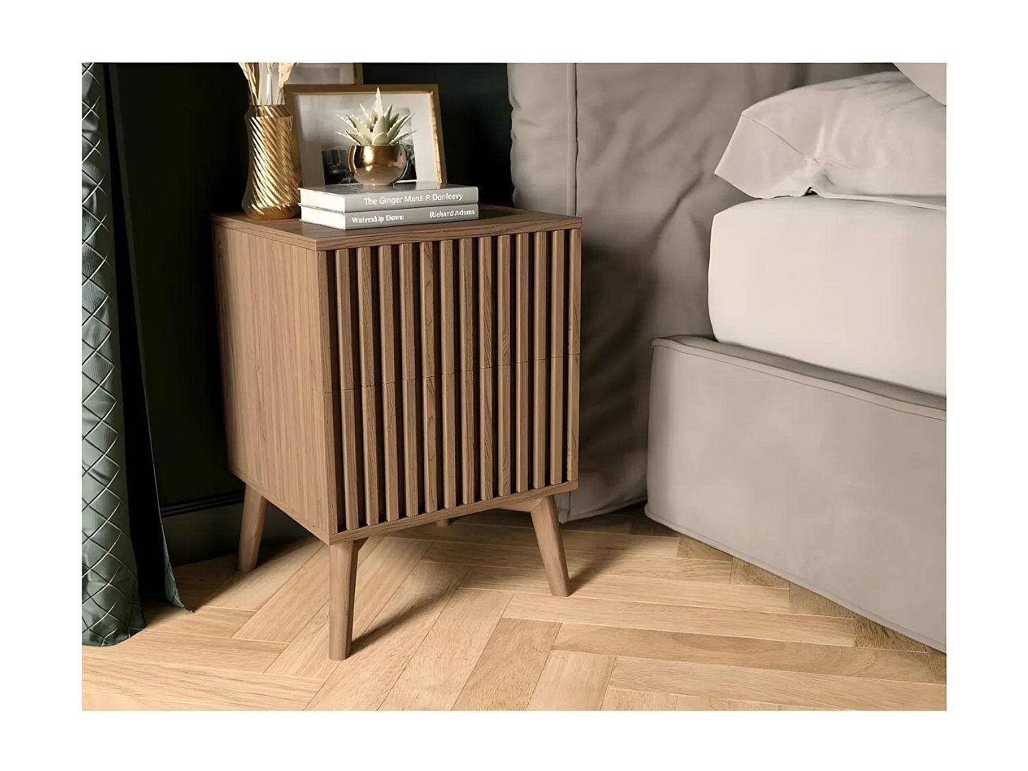 Table de chevet Seewen/Marron/En Stock