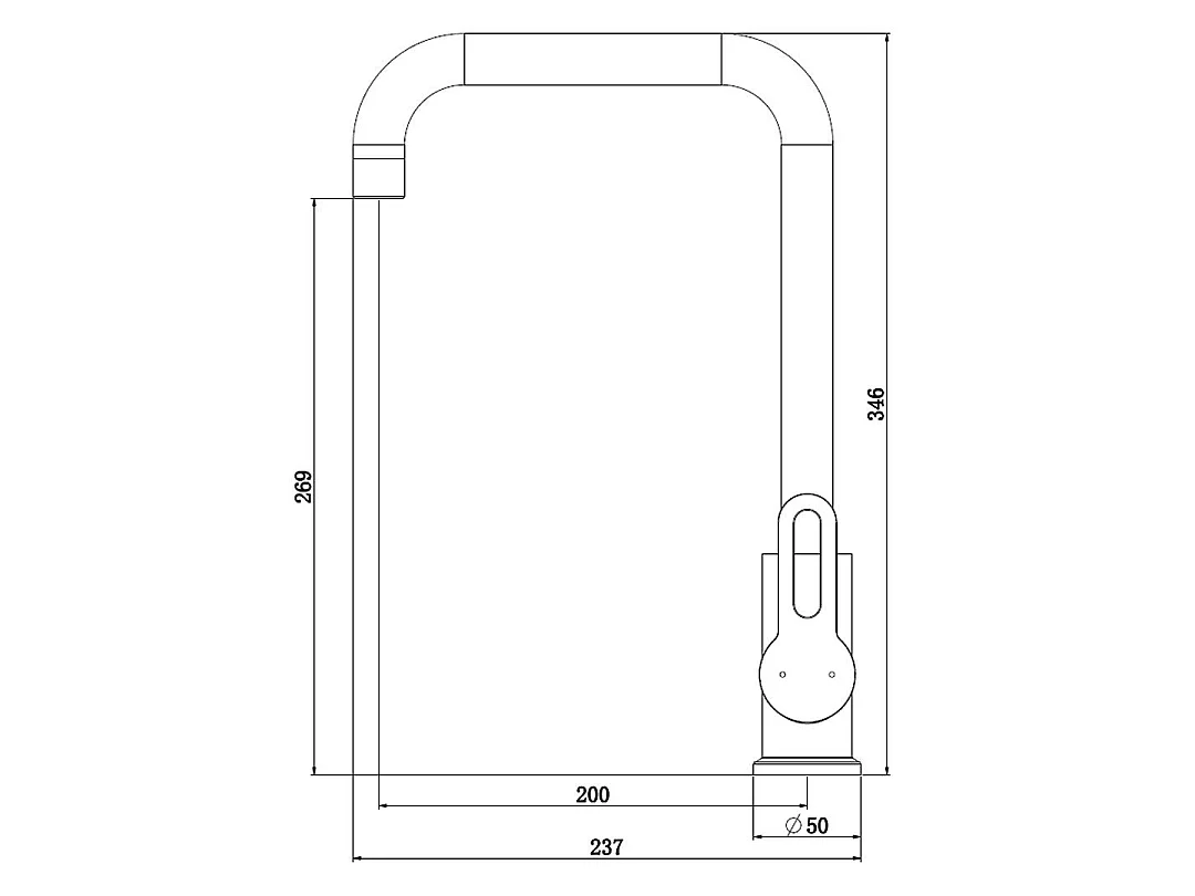 Baltic miscelatore lavello cromato Essebagno