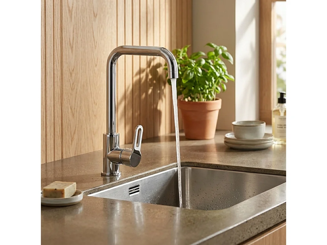 Baltic miscelatore lavello cromato Essebagno