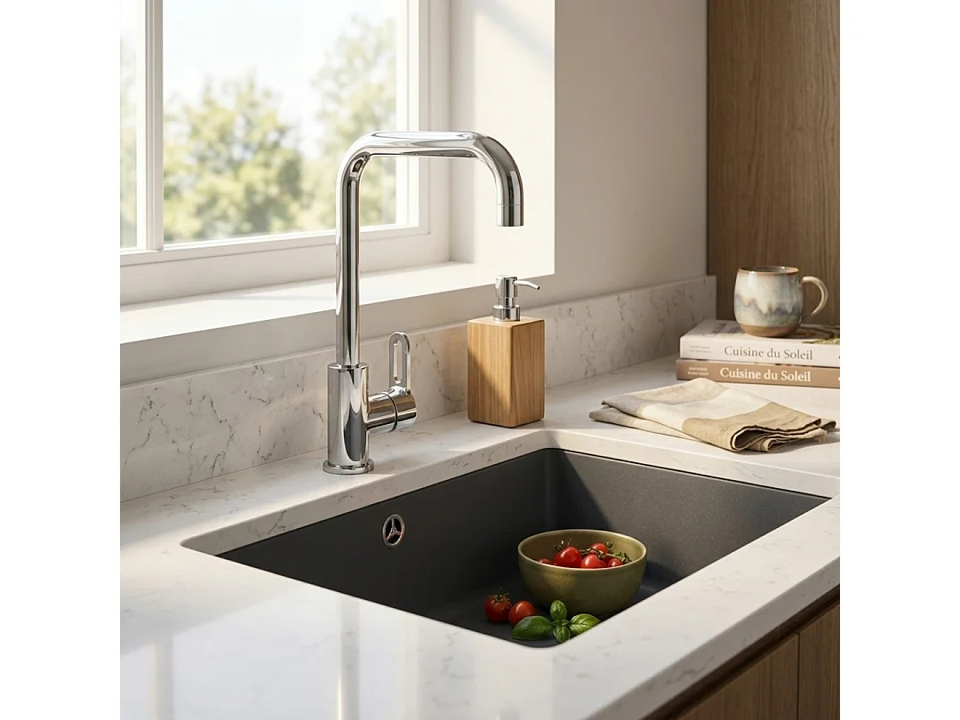 Baltic miscelatore lavello cromato Essebagno