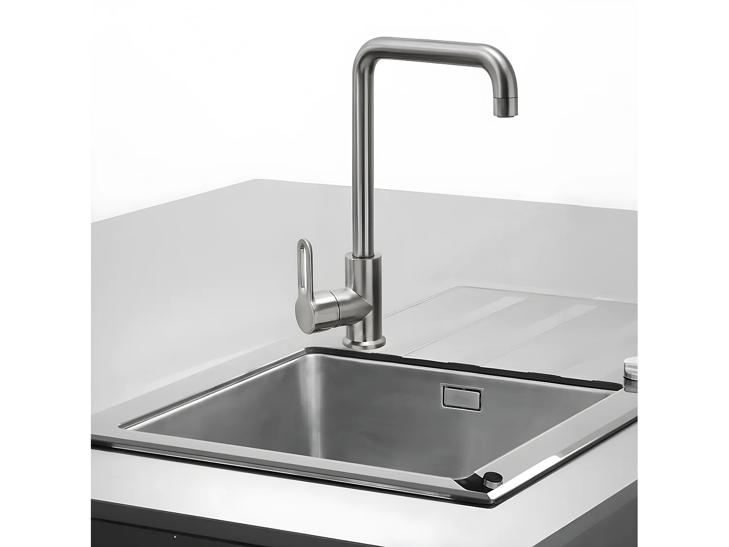 Baltic mitigeur évier façon inox - Essebagno