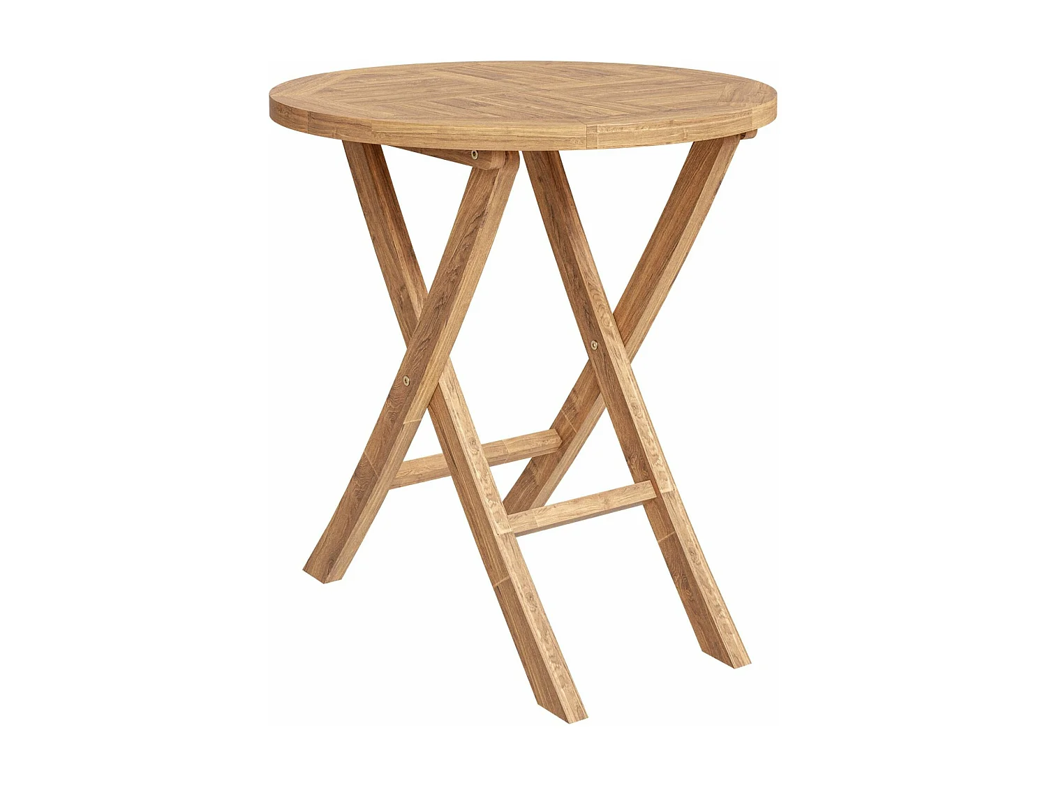 Table de jardin ronde en teck - 70 cm - MATIVER