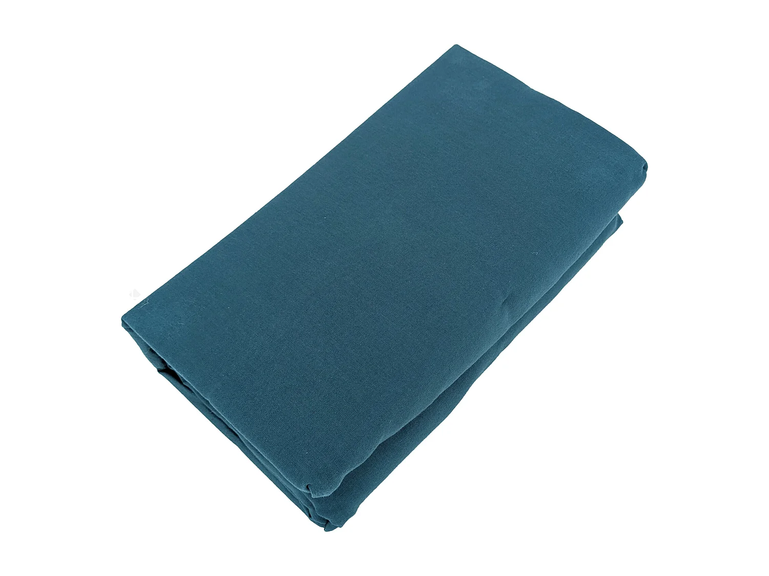 Drap housse PALACE pur coton lavé 160x200 cm bonnet 35 cm uni bleu marine