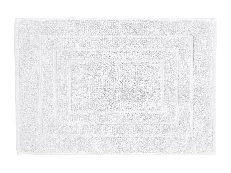 Tapis de bain coton 1000g/m2 collection NAÏA 60x40 cm Blanc