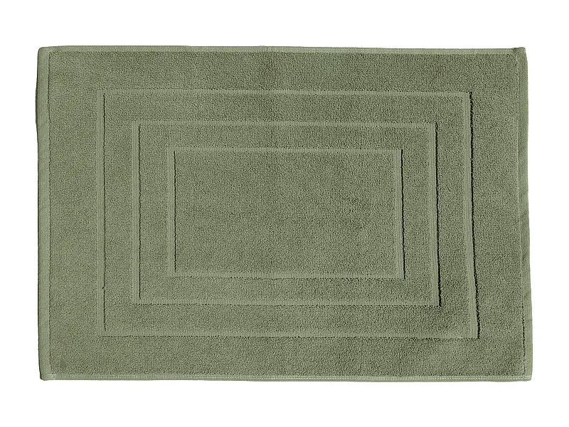 Tapis de bain coton 1000g/m2 collection NAÏA 60x40 cm vert Olive