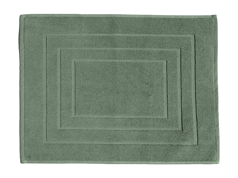 Tapis de bain coton 1000g/m2 collection NAÏA 80x60 cm vert Olive