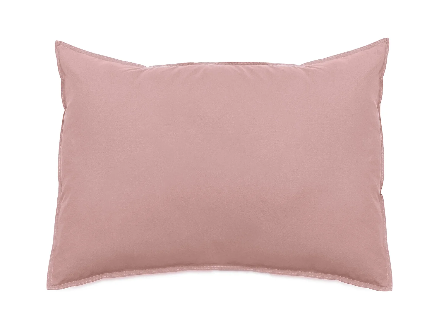 Taie d'oreiller lin et coton 50x70 cm collection OPERA couleur rose