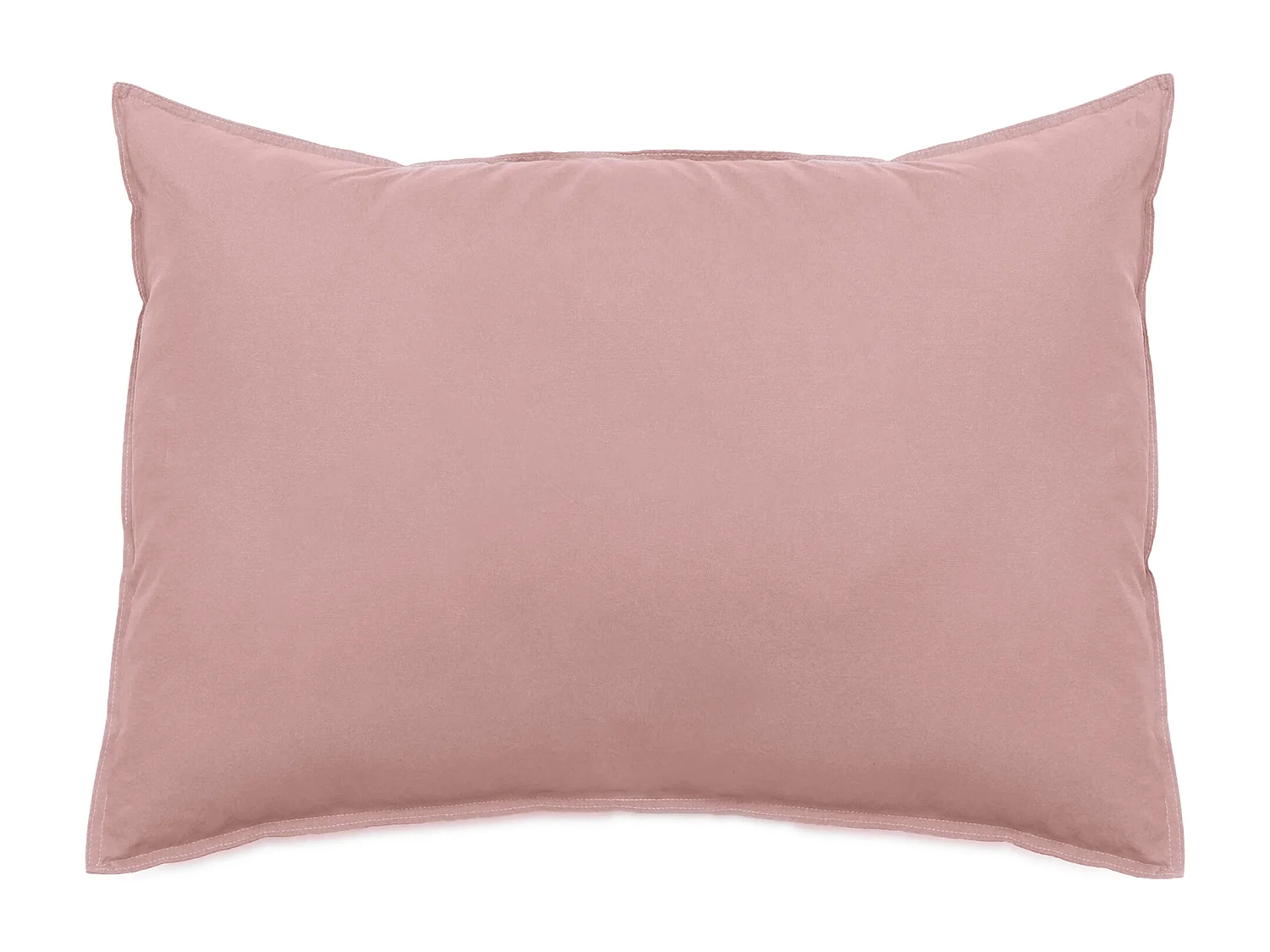 Taie d'oreiller lin et coton 50x70 cm collection OPERA couleur rose