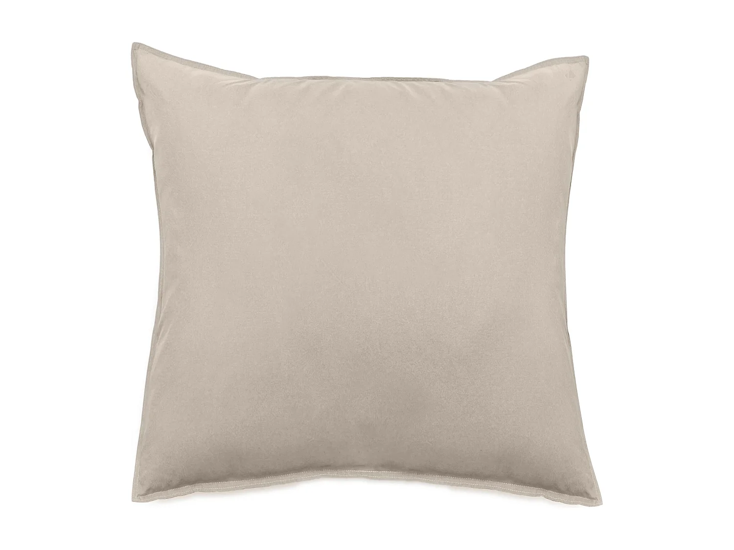Taie d'oreiller lin et coton 65x65 cm collection OPERA beige ficelle