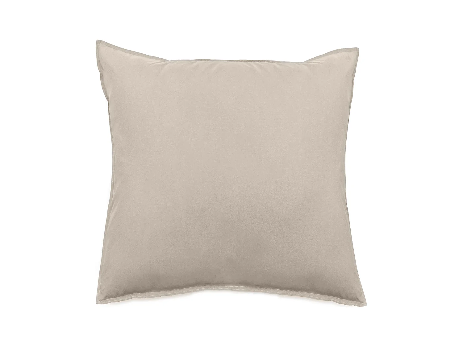 Taie d'oreiller lin et coton 65x65 cm collection OPERA beige ficelle