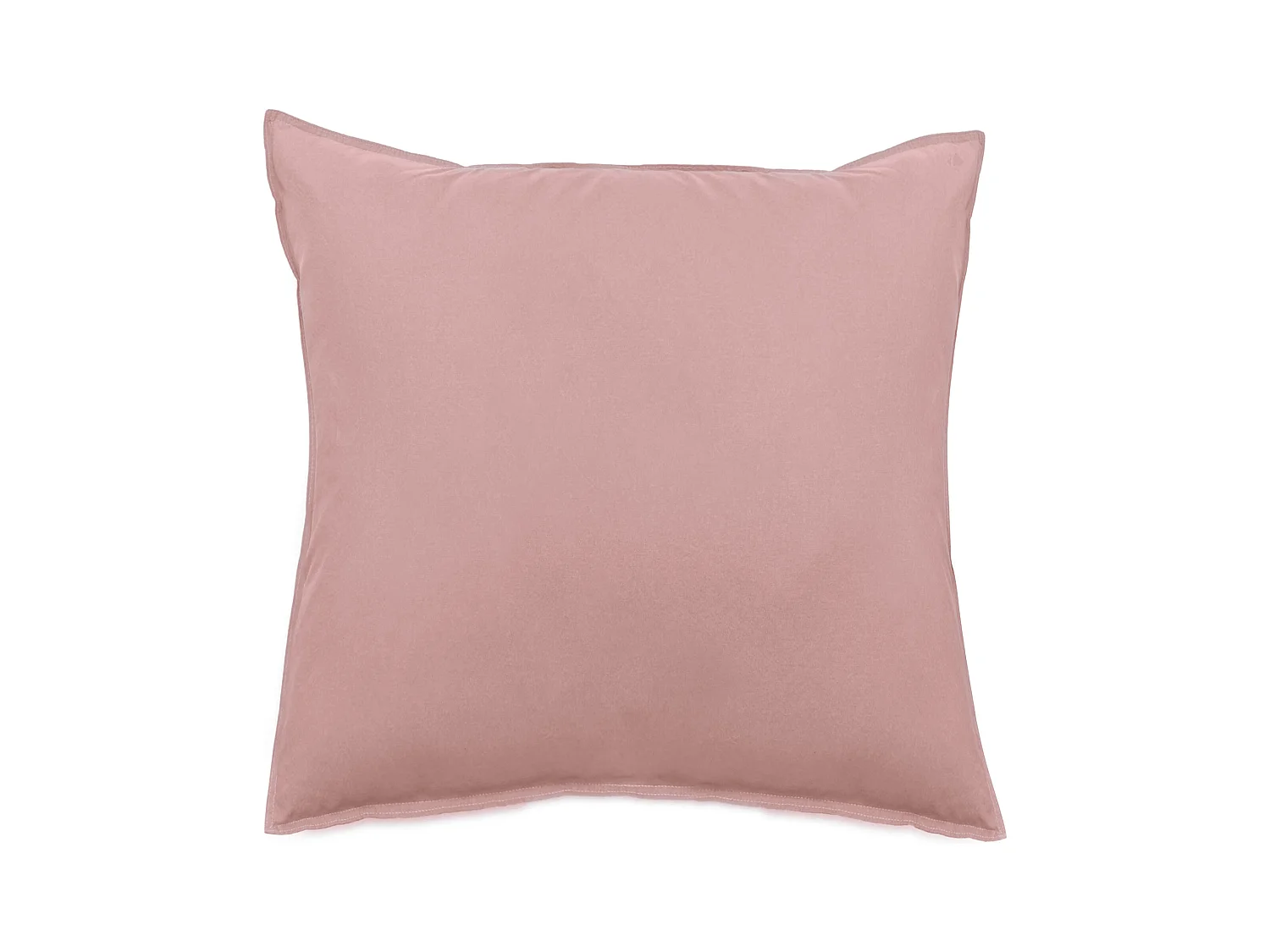Taie d'oreiller lin et coton 65x65 cm collection OPERA couleur rose
