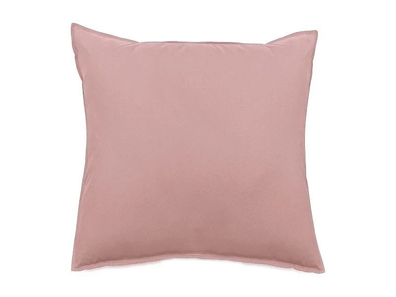 Taie d'oreiller lin et coton 65x65 cm collection OPERA couleur rose