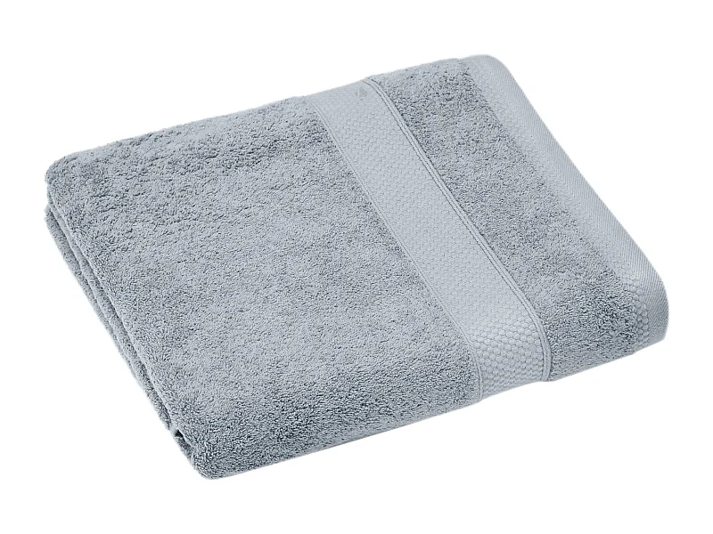 Drap de douche coton 550 g/m2 70x130 cm NAÏA bleu Glacier