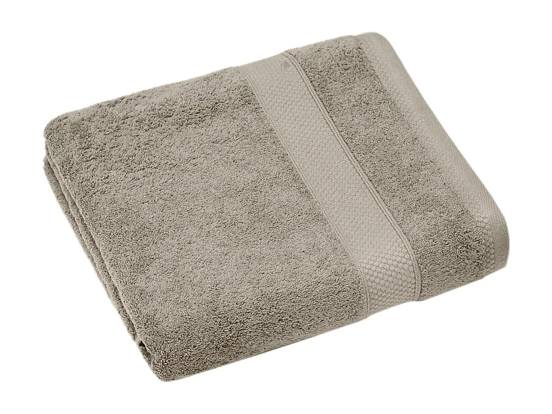 Drap de bain coton 550 g/m2 95x140 cm NAÏA beige Chanvre