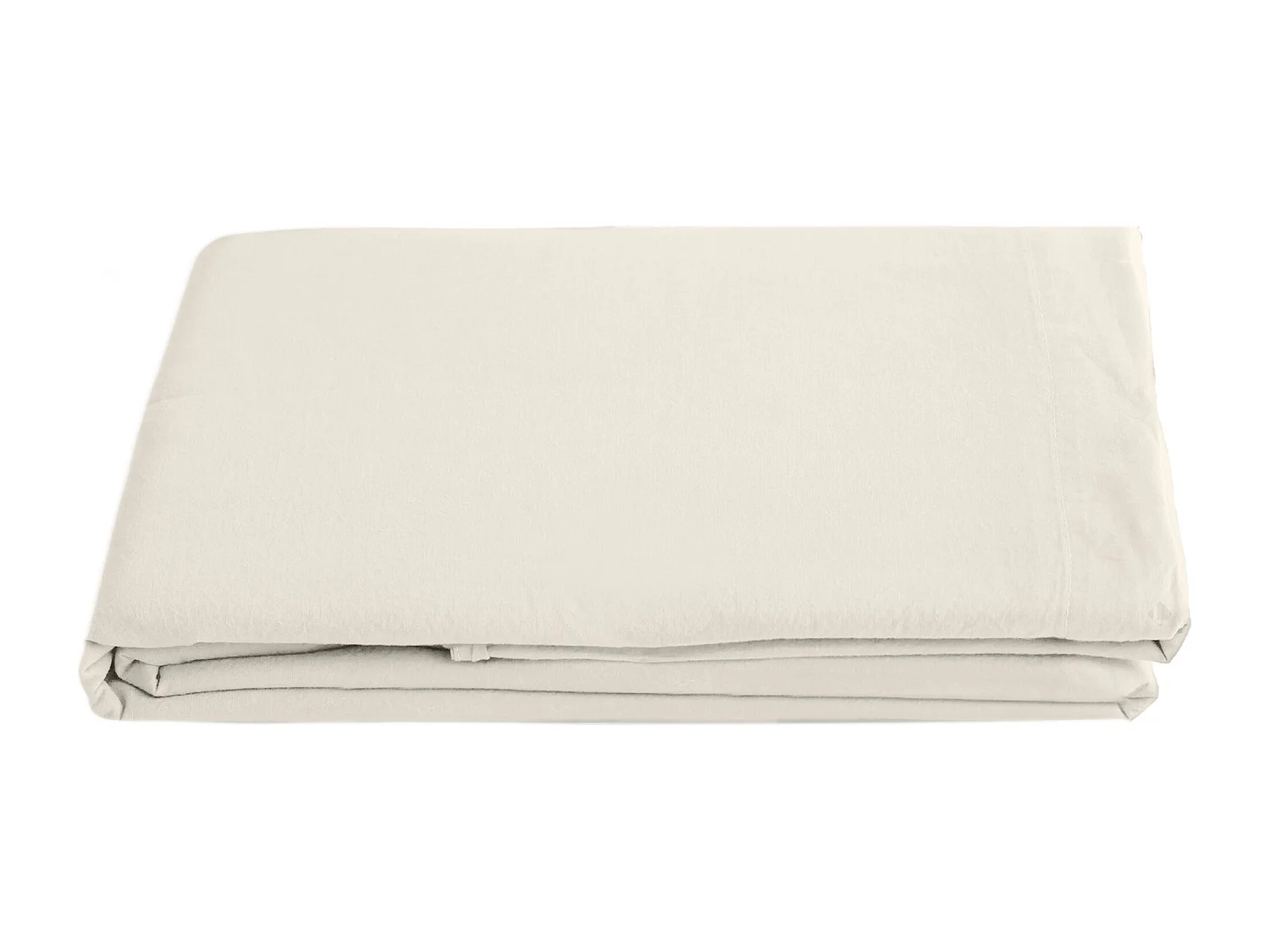 Drap plat lin et coton 270x300 cm collection OPERA beige ivoire