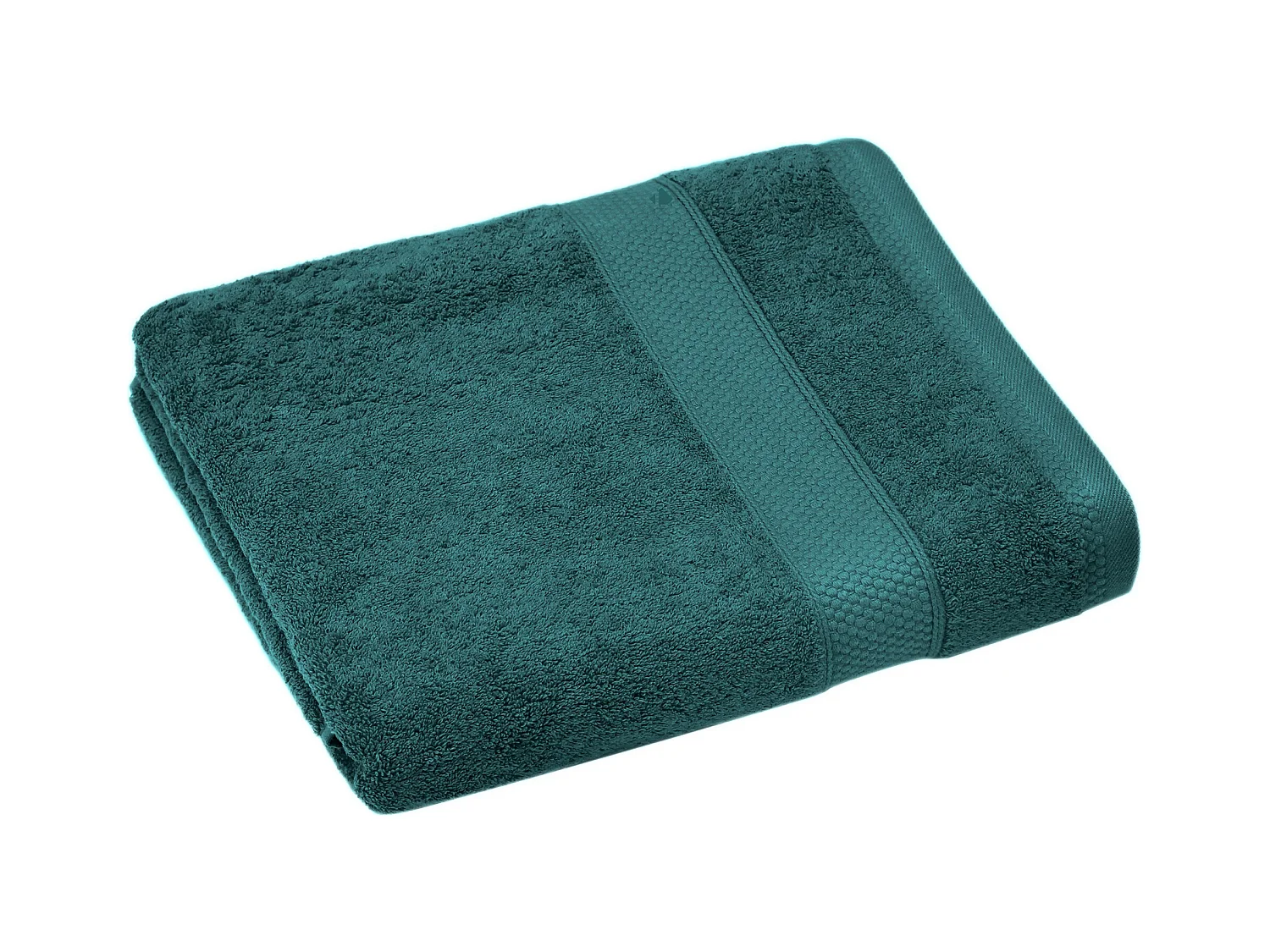Serviette de toilette coton 550 g/m2 50x90 cm NAÏA bleu Paon
