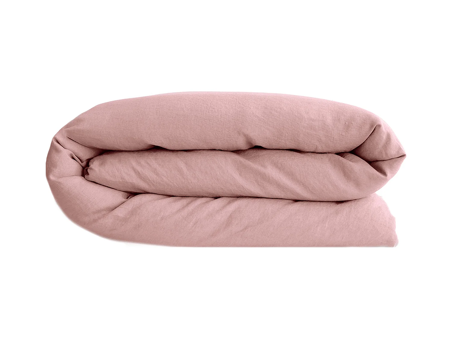 Housse de couette lin et coton 260x240 cm collection OPERA rose