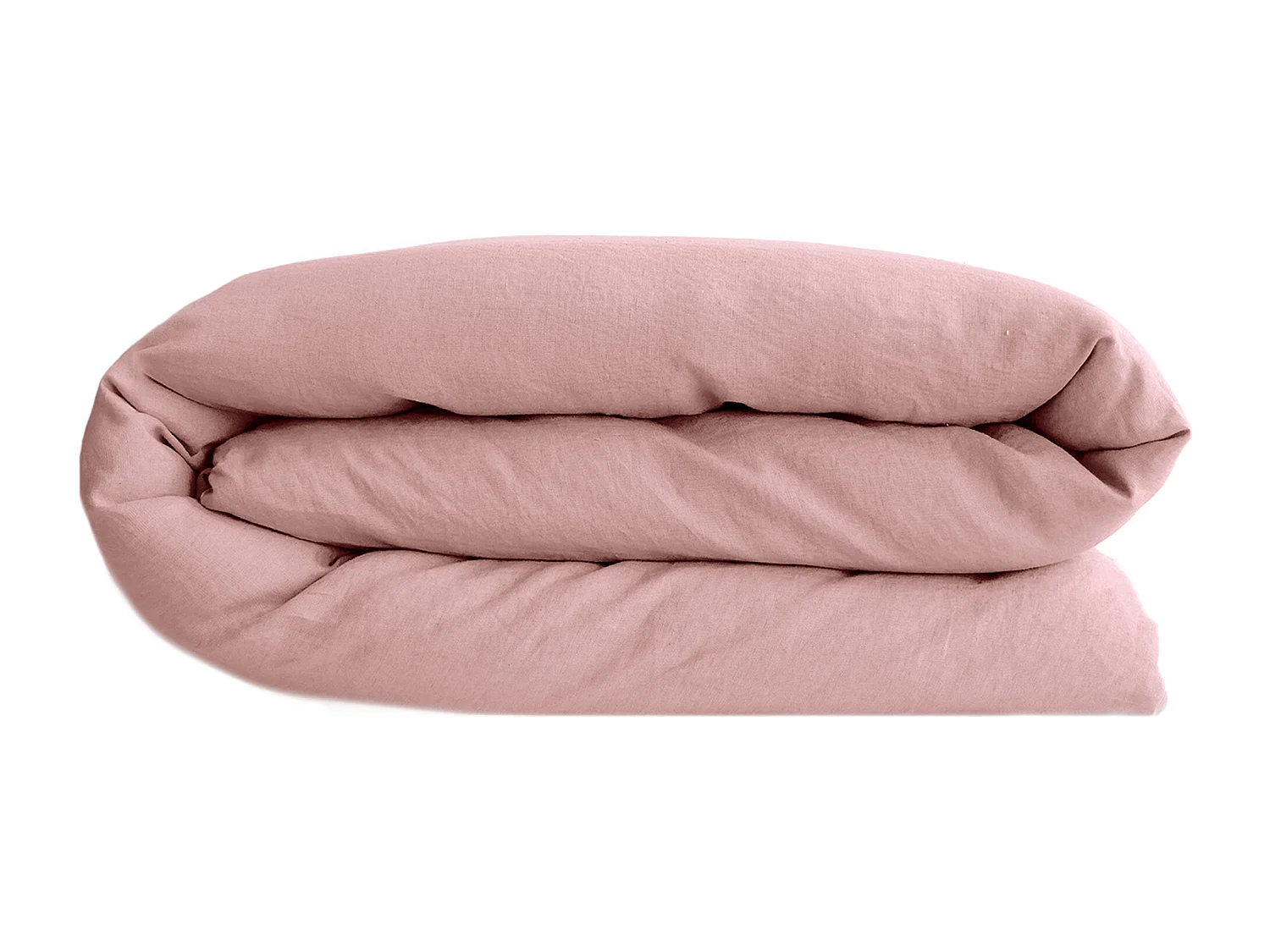 Housse de couette lin et coton 260x240 cm collection OPERA rose