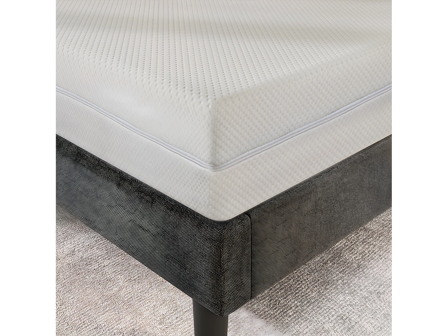 Matelas en mousse froide confort 7 zones épaisseur 20cm H3 H2 matelas 160x200 cm Avec fermeture éclair sur tout le pourtour