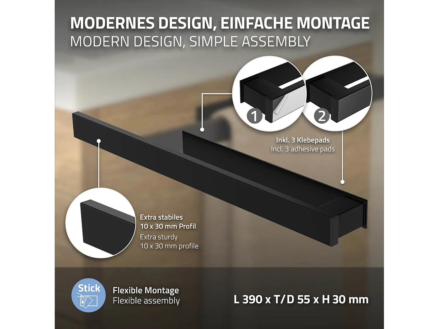 2 portasalviette senza foratura Portasalviette da bagno Supporto a muro in accia