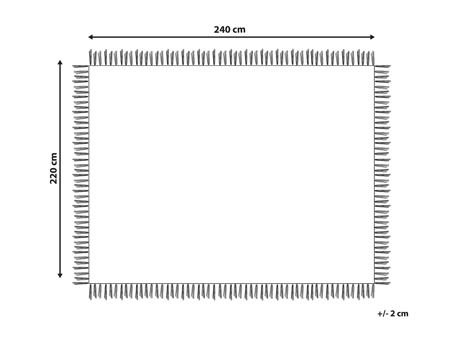 Colcha YERBENT Algodão 220 x 240 cm Branco creme