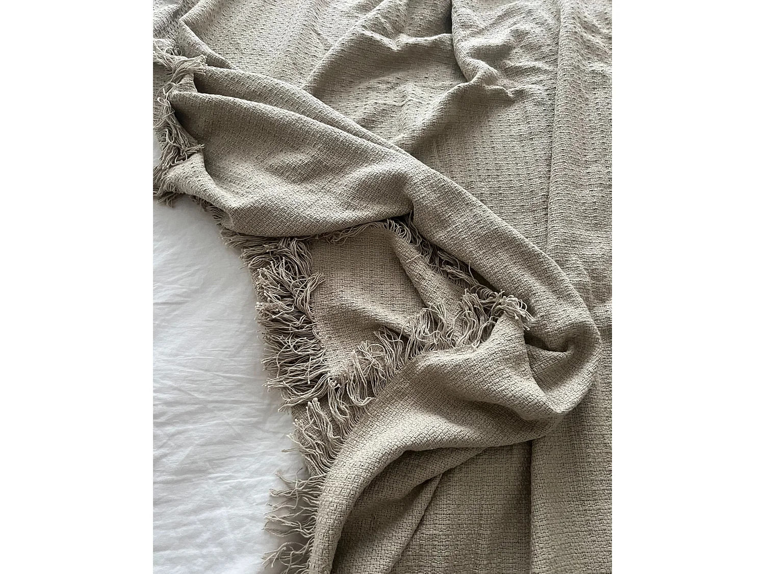 Sprei YERBENT Katoen 150 x 200 cm Taupe