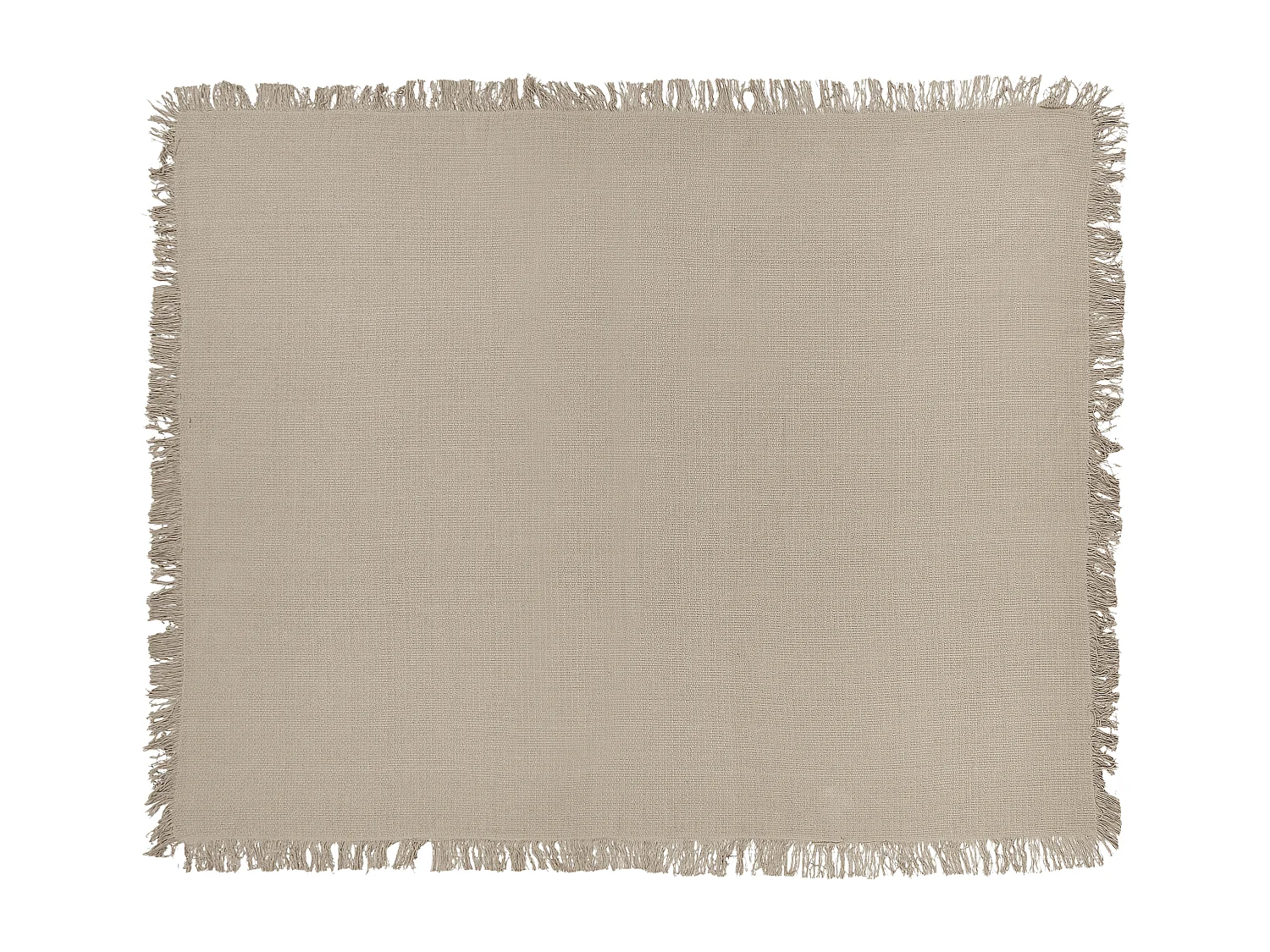 Colcha YERBENT Algodão 150 x 200 cm Taupe