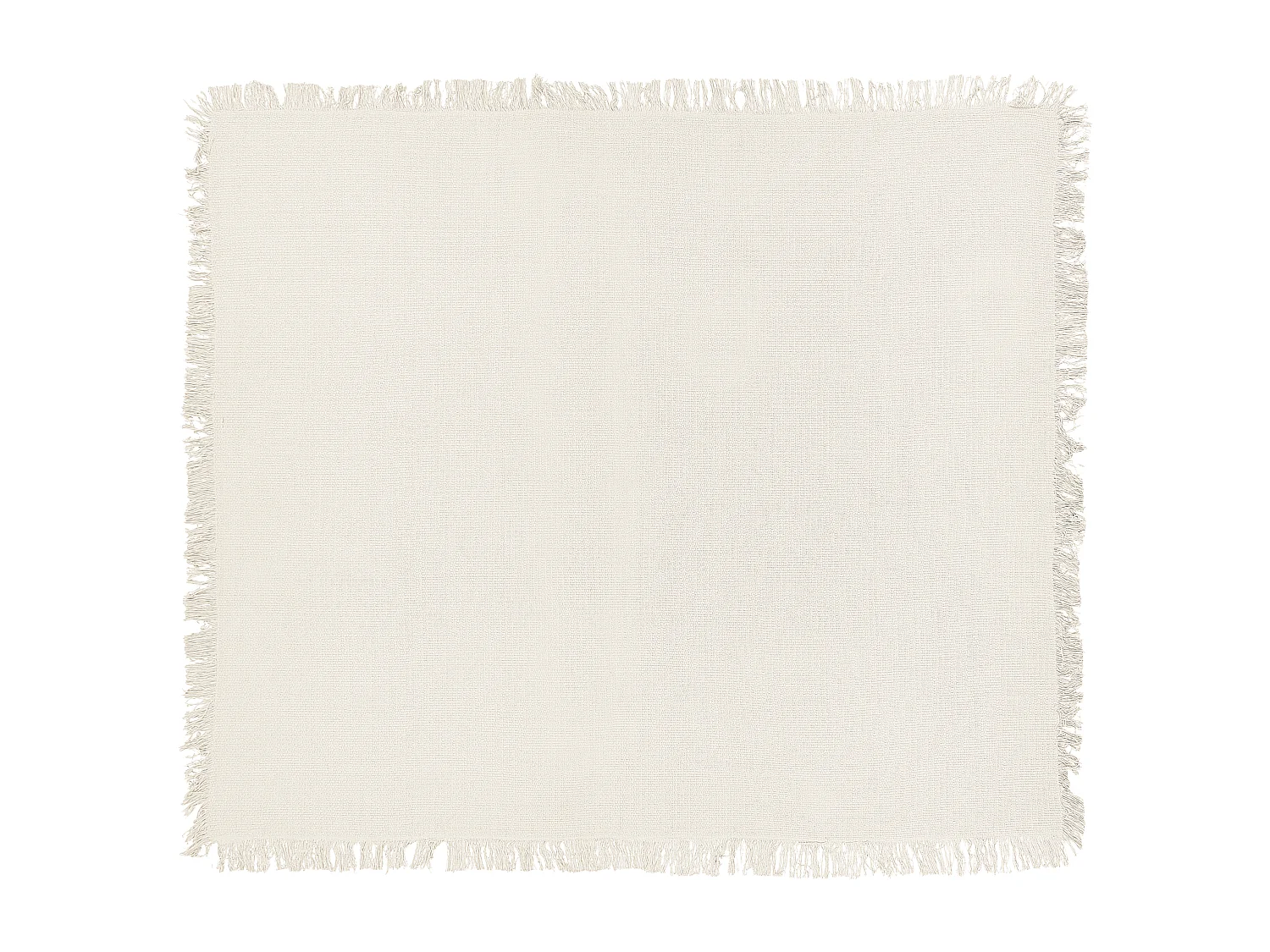 Couvre-lits YERBENT Coton 200 x 220 cm Blanc cassé
