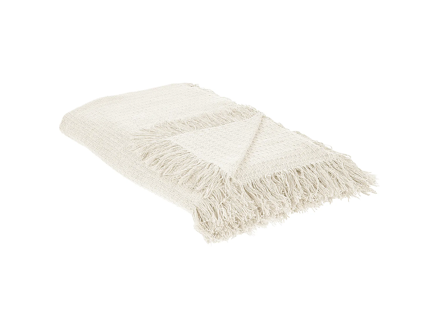Bedspread YERBENT Cotton 200 x 220 cm Off-White