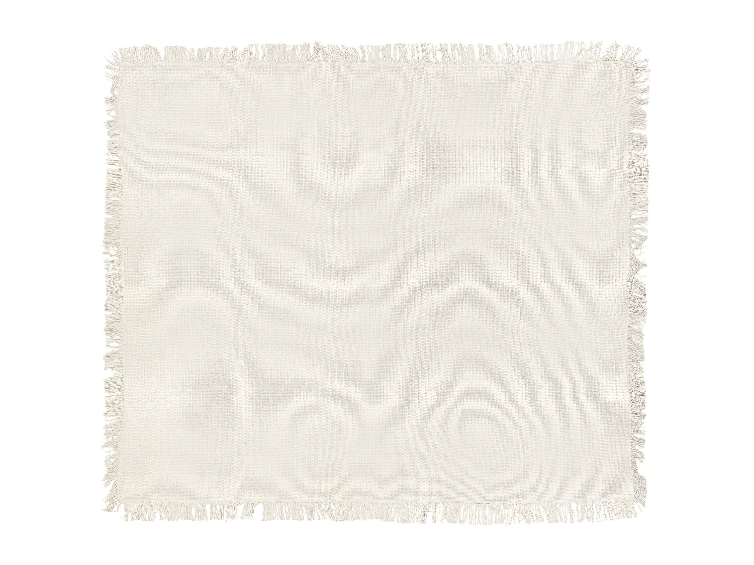 Bedspread YERBENT Cotton 200 x 220 cm Off-White