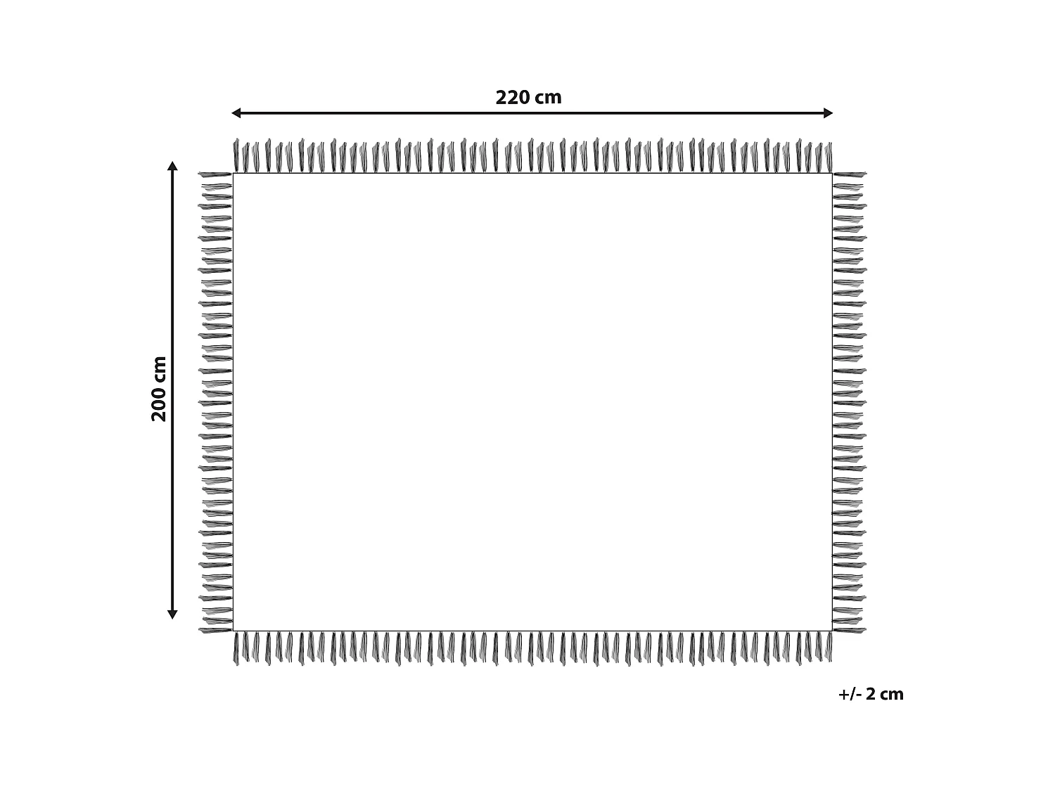 Tagesdecke Baumwolle grau taupe 200x220 cm mit Fransen modern Yerbent