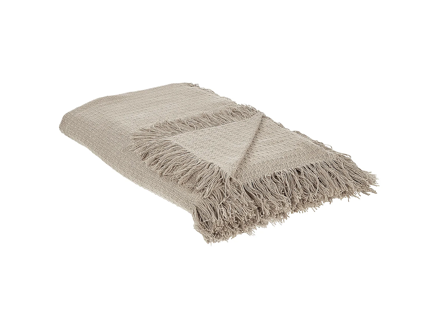 Bedspread YERBENT Cotton 200 x 220 cm Taupe