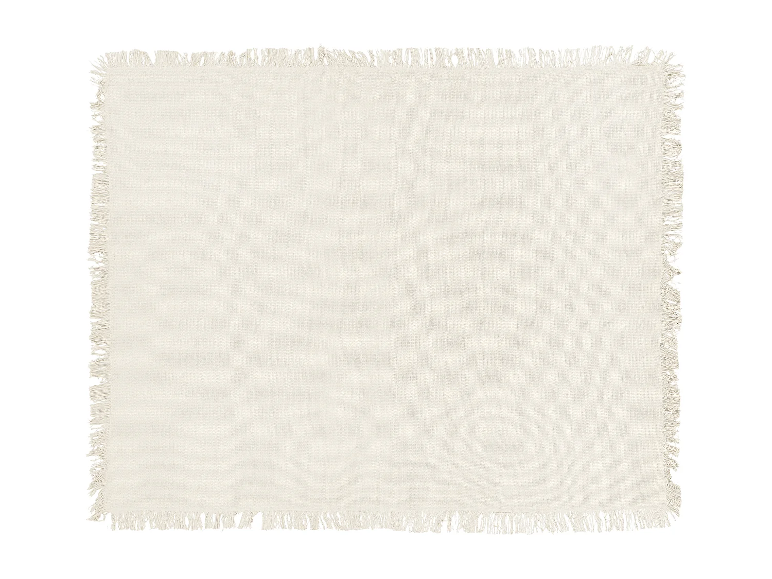 Colcha YERBENT Algodão 150 x 200 cm Branco creme