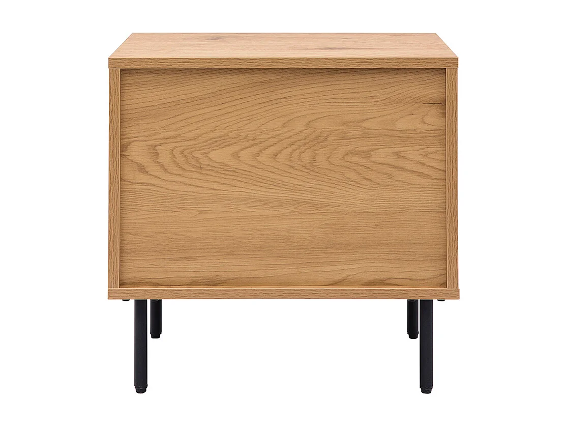 Comodino finitura legno chiaro rovere 2 cassetti ARAGON