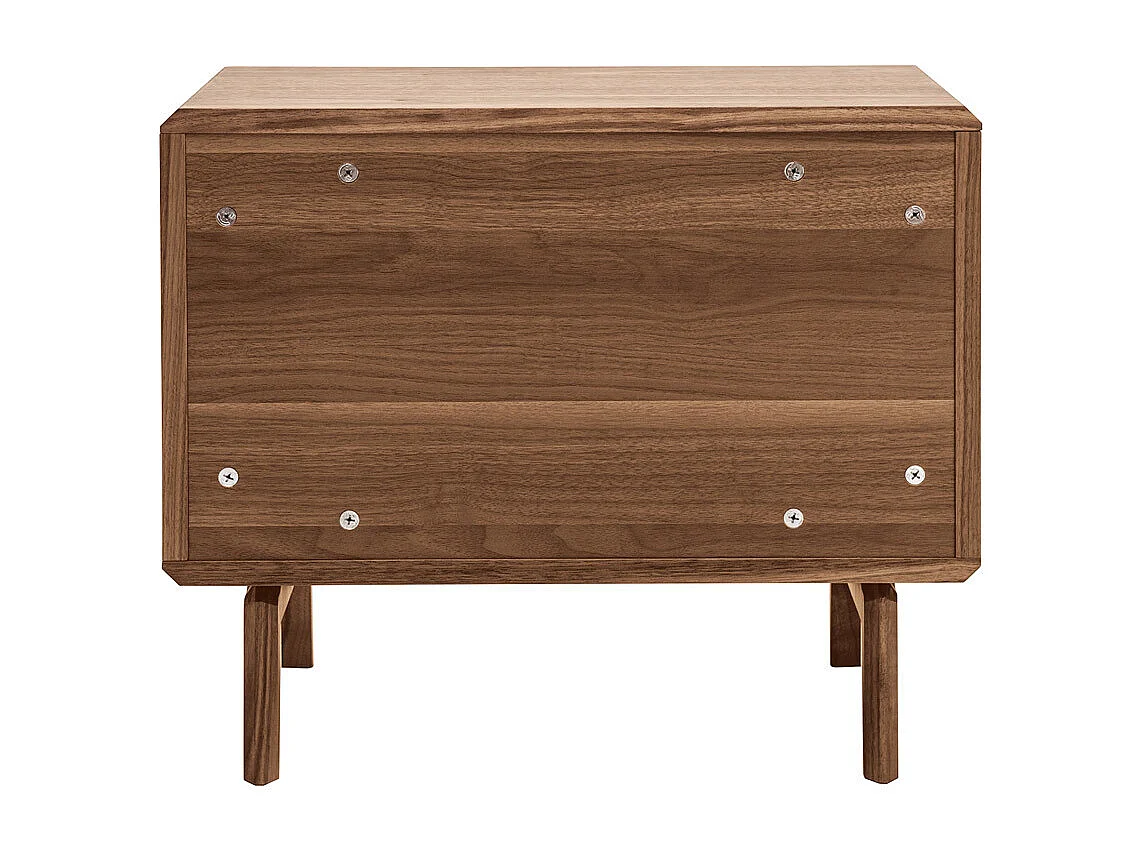 Table de chevet bois foncé noyer SUVA