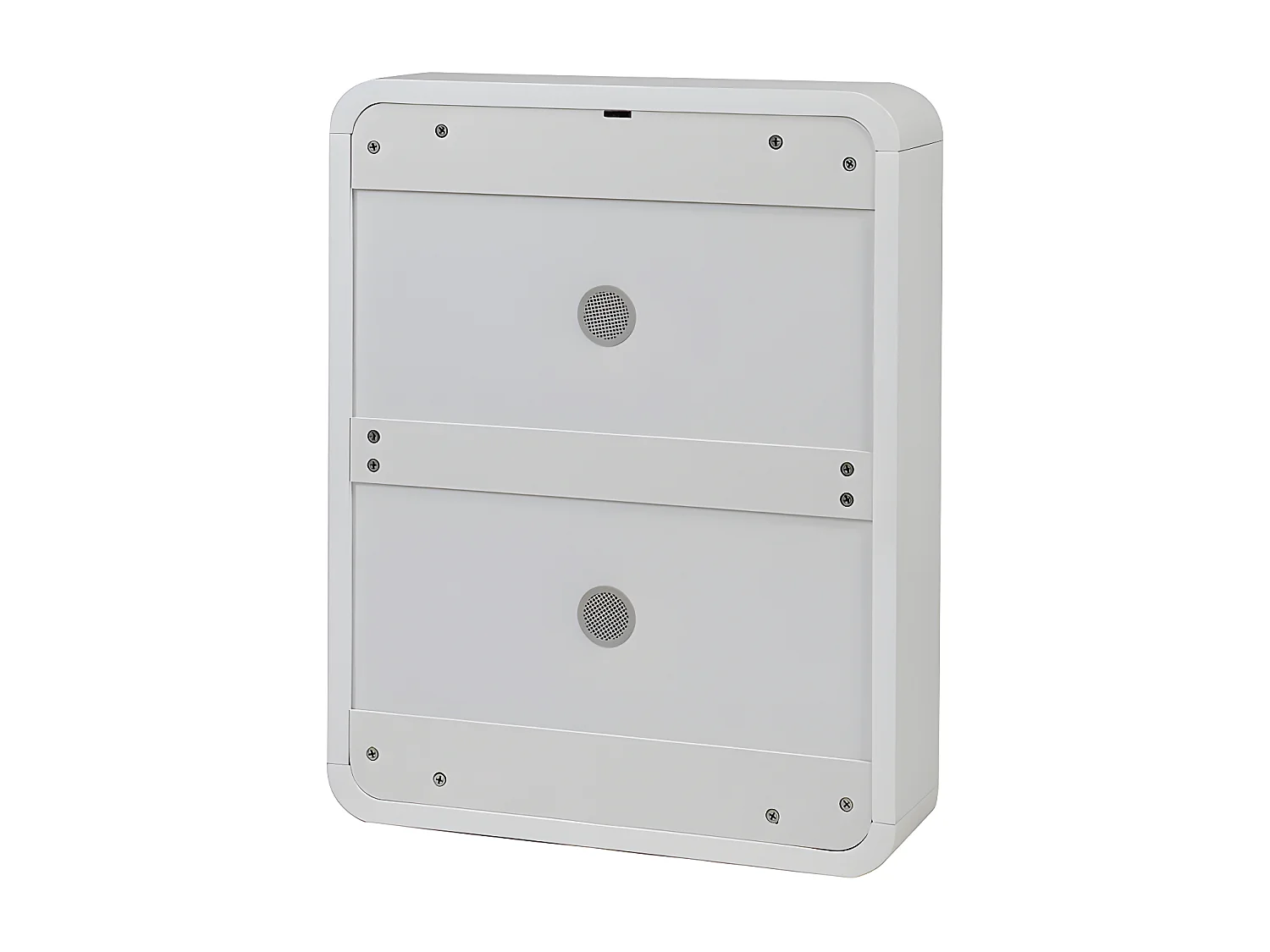 Scarpiera 2 porte bianco lucido e frassino KOPEN