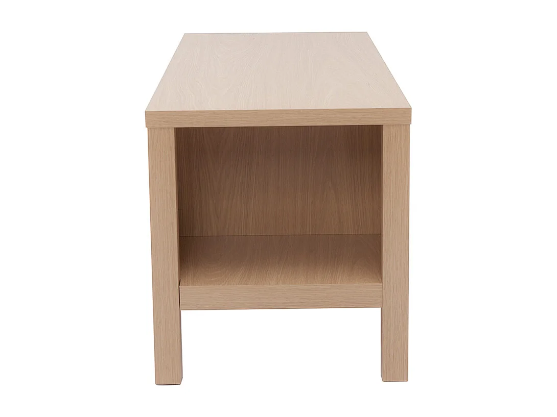 Sitzbank in Eiche mit Kissen und offener Nische B100 cm GUMBY