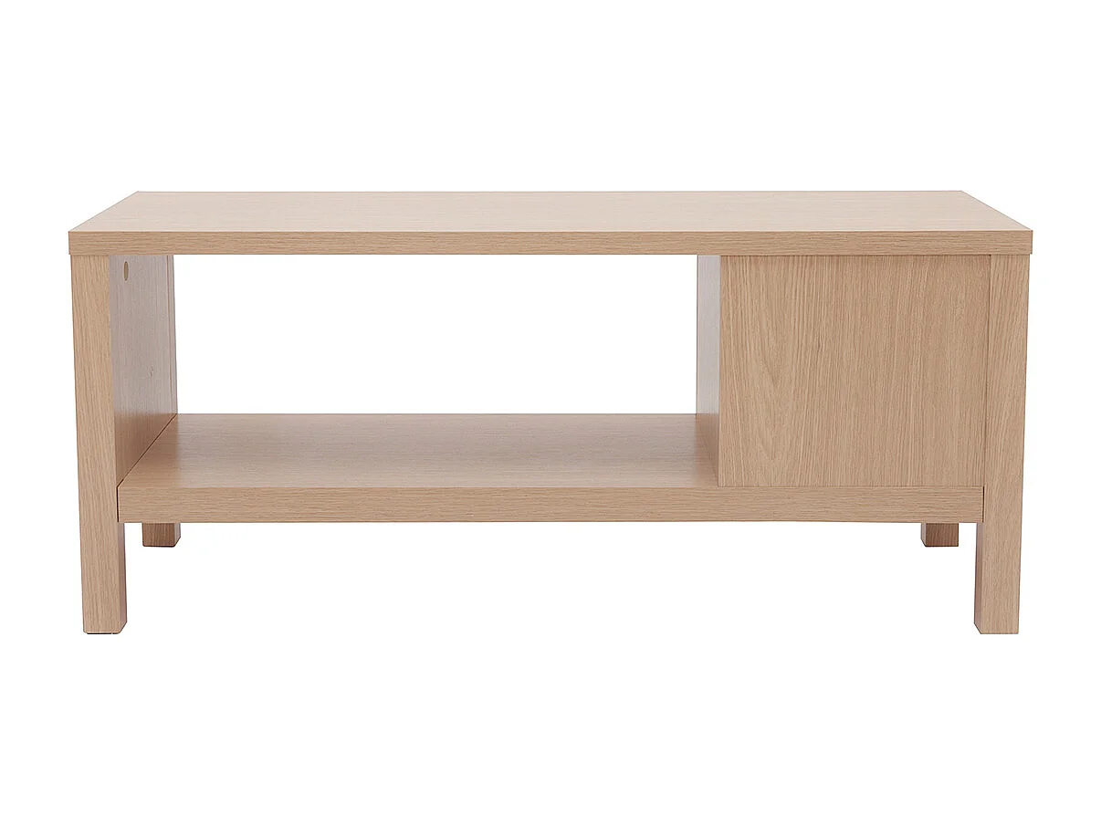 Sitzbank in Eiche mit Kissen und offener Nische B100 cm GUMBY