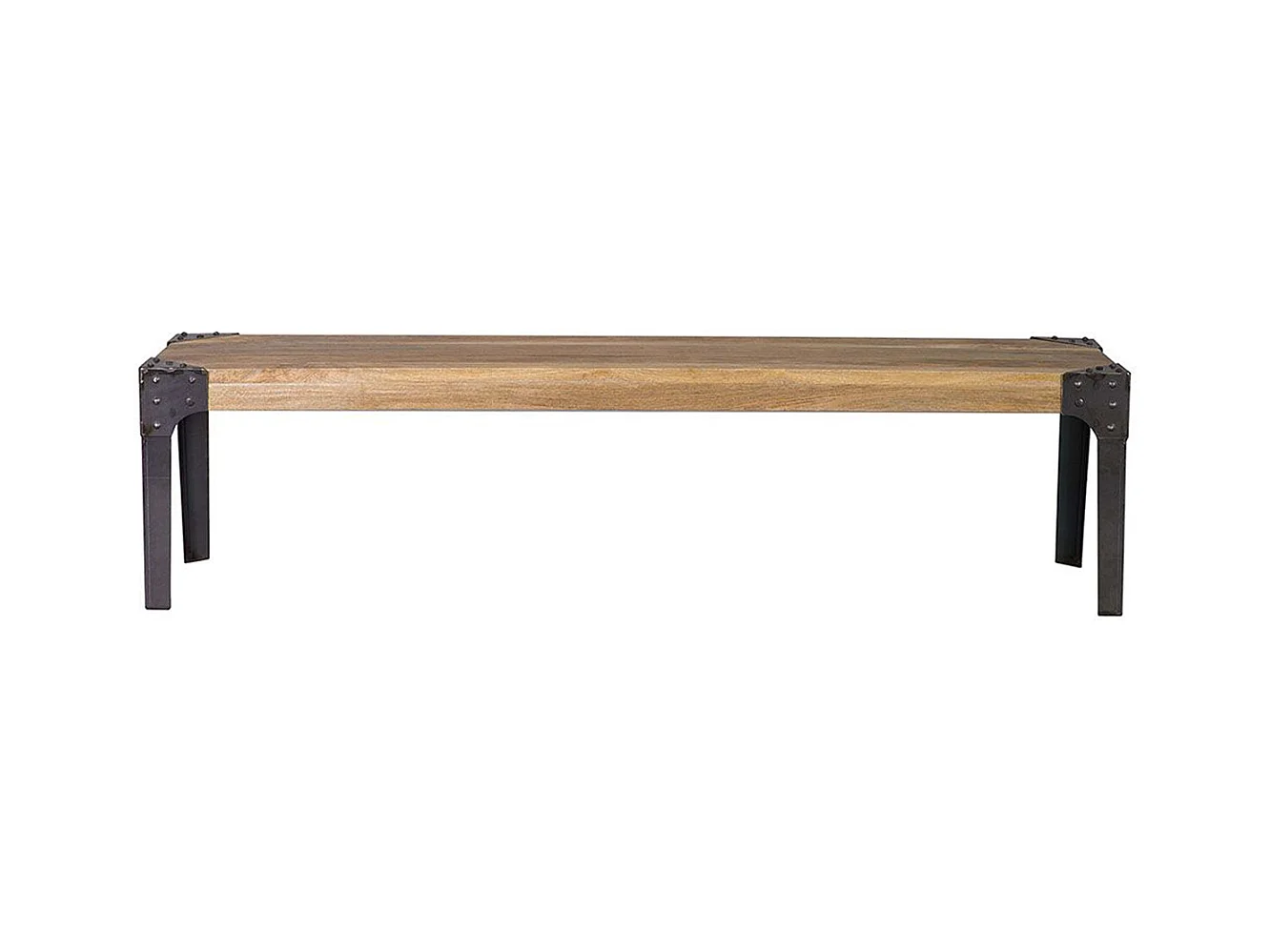 Industrielle Design-Bank Metall und 180 cm MADISON